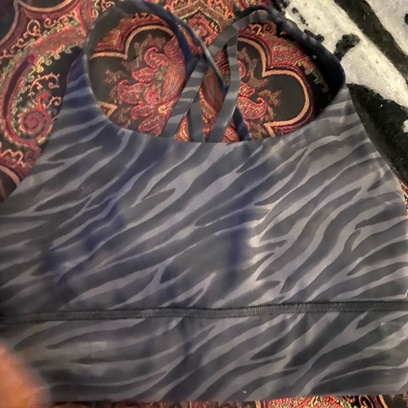 Lululemon zebra print sports bra - Picture 1 of 3